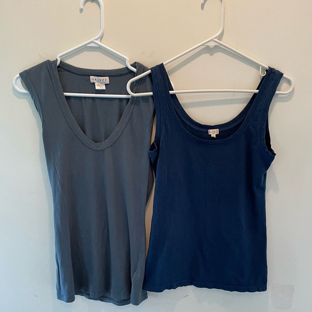 Anthropologie T.la & Velvet tank tops